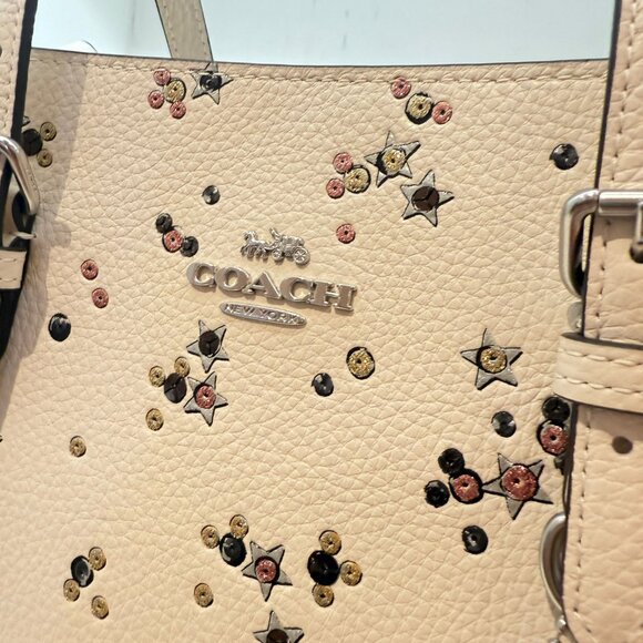 coach Mollie Tote Bag 25 With Star Print ccv87 - Picture 5 of 7